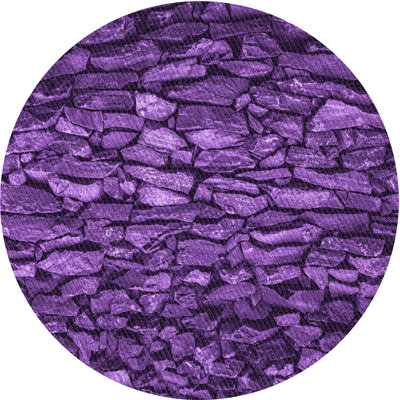 Tapis mauve en laine