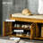 Shoe Bench With Storage Cabinets