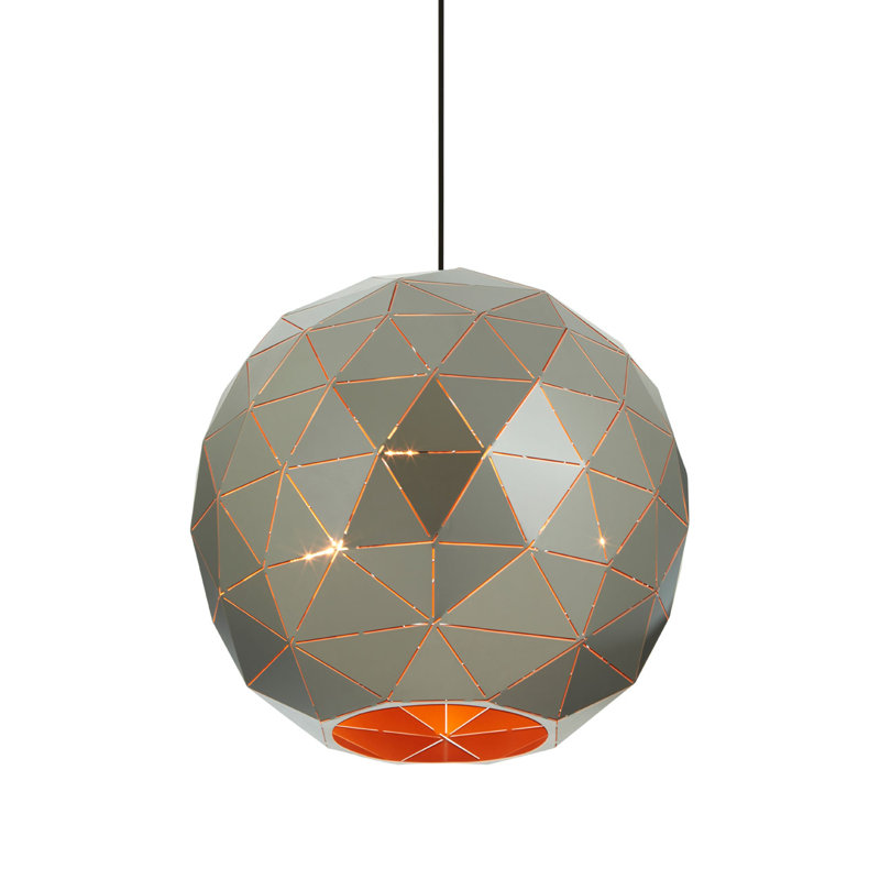 Cosima 3 - Light Geometric Pendant, Black, Silver/Gold