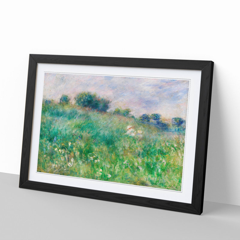 Meadow by Pierre-Auguste Renoir - Framed Print, 48cm H x 65cm W x 2cm D, Black Framed