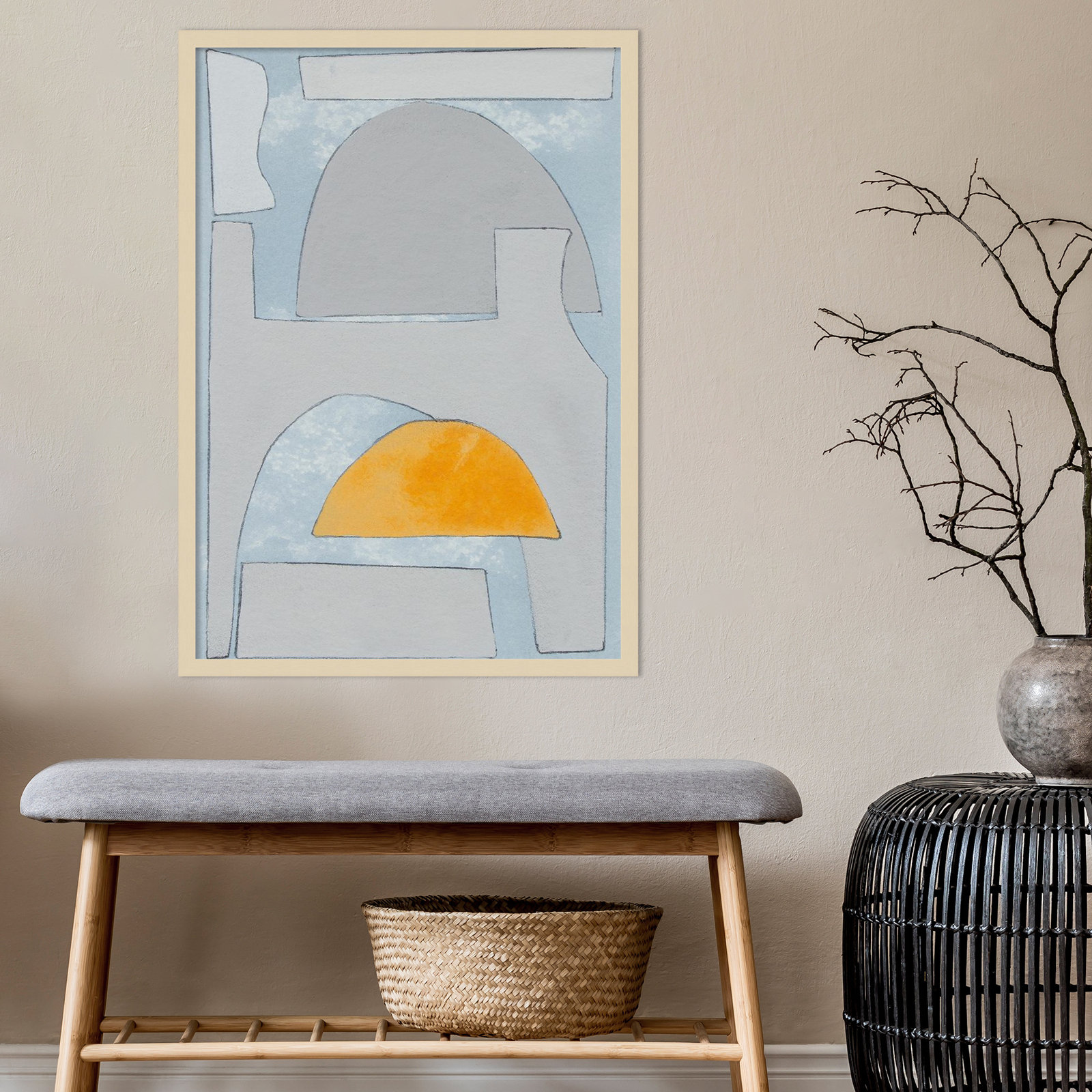 Elements Of The Chateau VI by Rob Delamater, Natural, 33" H x 23" W x 1" D