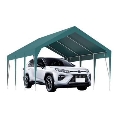 Auvent portatif robuste pour abri d'auto, imperméable et résistant aux rayons UV pour les voitures, les bateaux et le rangement