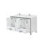 Meuble-lavabo blanc 60 po X P 22 po D, ensemble de comptoir en quartz blanc et robinet-117970922