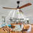 Ceiling Fan Light With 6-Speed Remote Control Black Three-Blade Reversible Wooden Fan Blades Dc Motor Ideal For Bedrooms-1449718886