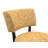 Contemporary Style 1Pc Accent Chair Tapered Legs Armless Design Angled Back Yellow Finish Primary Living Room-912072113