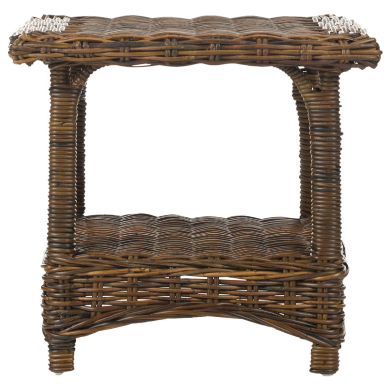 Willow Solid Wood Top End Table, Croco