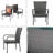 PE WICKER STACKING CHAIR 2Pcs