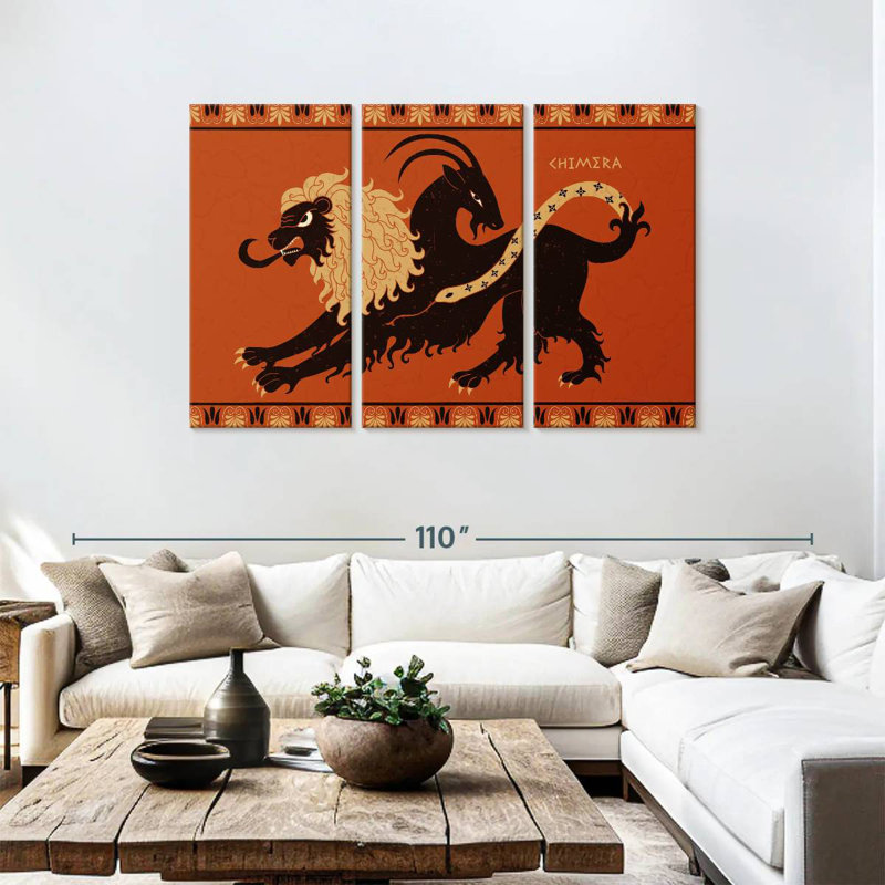 Chimera Monster, 48" H x 74" W