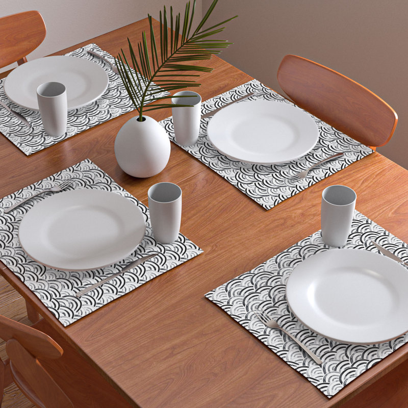 Cotton Geometric Rectangle Placemat