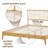 NTC Ruby Solid Wood Bed Frame with Spindle Headboard and Silent Slats, Bed Frame-1329964554-1329964564