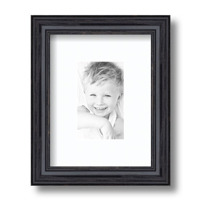Wood Matte Picture Frame with Mat