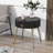 F19.6'' Easy Assembly End Tables With Tabletops, Set Of 2, Modern Fluted 2 Side Tables With Drawers, Round Coffee Tables With Golden Legs For Living Room-843201575