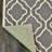 Electra Authentic Hand-Tufted Handmade Gray & Cream Modern Lattice Wool Area Rug-1200742191