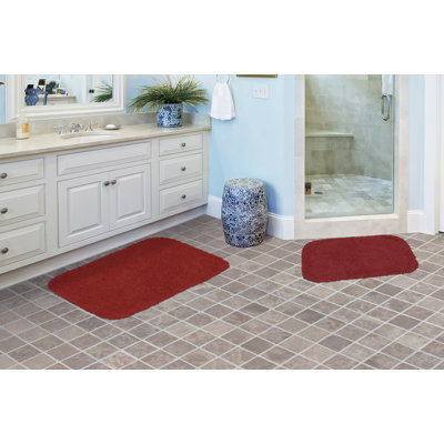 Treye Billie-Mae Nylon 2 Piece Bath Rug Set with Non-Slip Backing
