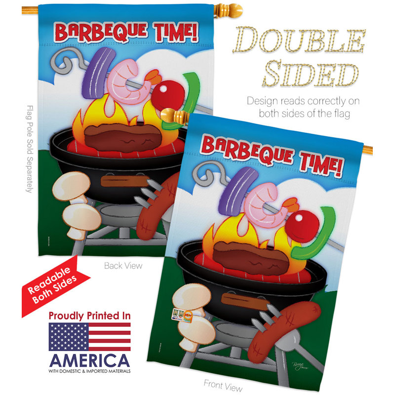 Double Sided 40'' H x 28'' W Polyester House Flag