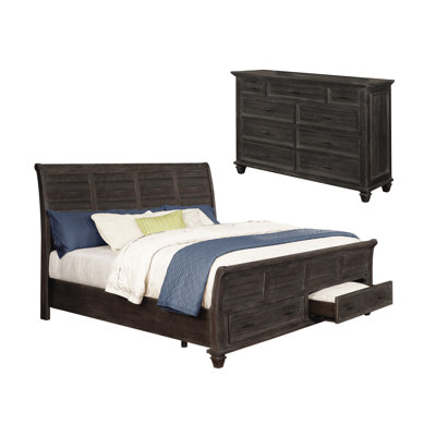 Ensemble de chambre avec rangement 2 pièces Worley