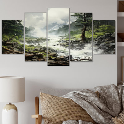 Storm Shattered Silence I - Landscapes Canvas Print - 5 Panels