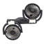 Ventilateur de voiture, ventilateur pliable à double tête, refroidissement silencieux, 2 vitesses, ventilateur de véhicule à rotation de 360 degrés-125446731