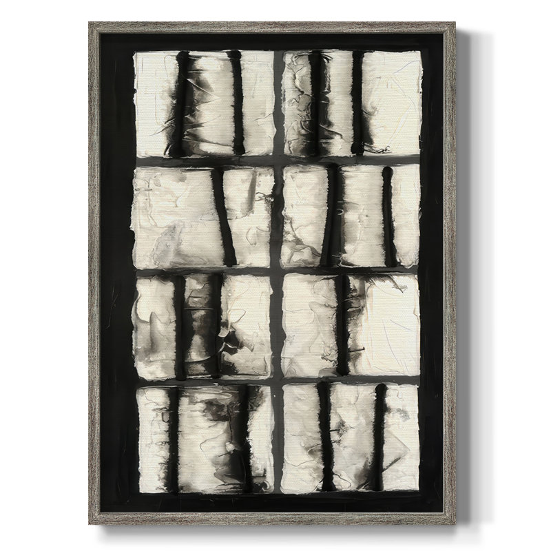 Linear Entropy II Framed Print - Solid Wood, 15" H x 12" W