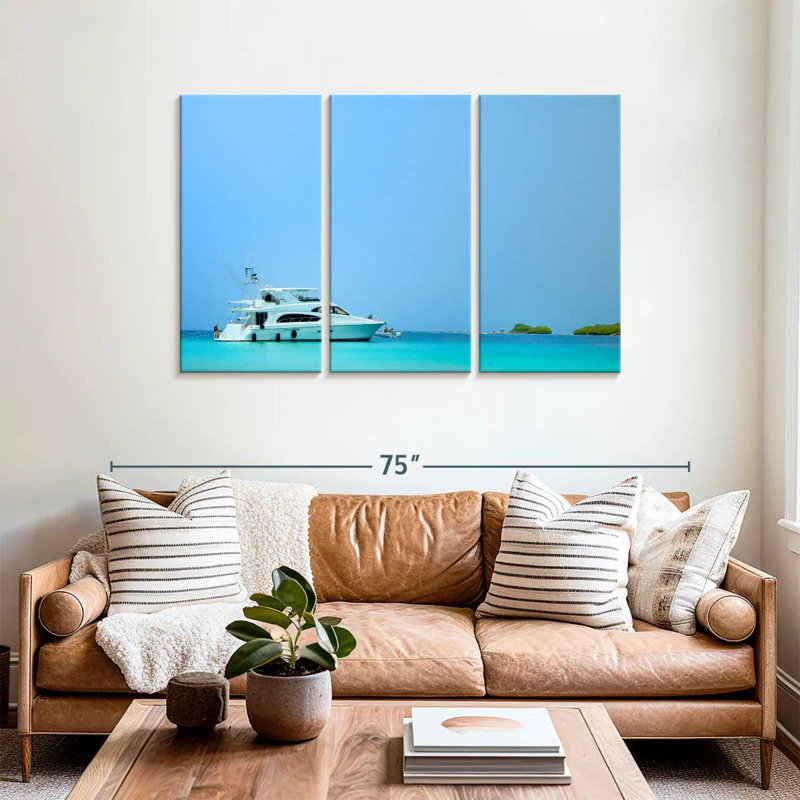 Mehar Los Juanes Morrocoy Yacht, 36" H x 57" W