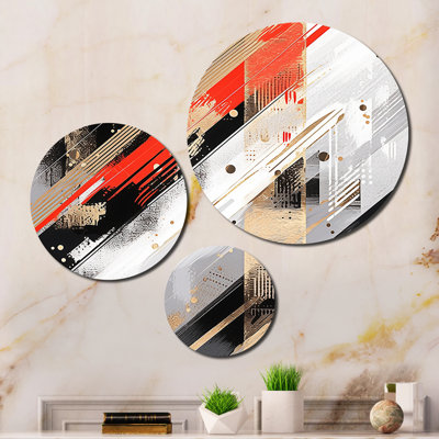 Abstract Wall Decor on Metal