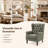 Angiolino Upholstered Button Tufted Small Accent Chair Armchair-1381443098