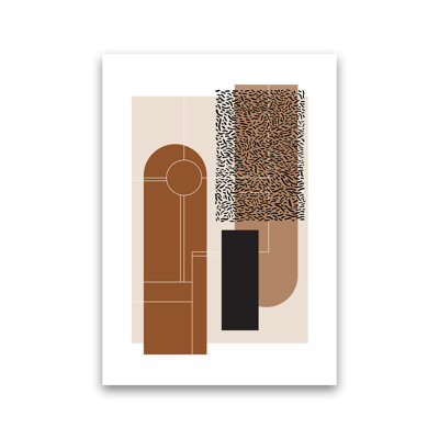Brown And Beige - Print