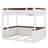Wooden Bunk Bed With Built-In Shelves,Storage Box,LED Light And USB Charging Station-1562160064