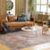 Bria Machine Washable Oriental Dusty Coral/Brick Red Area Rug