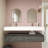 Alysa 60''Wall-Mounted Double Bathroom Vanity Set-71095543