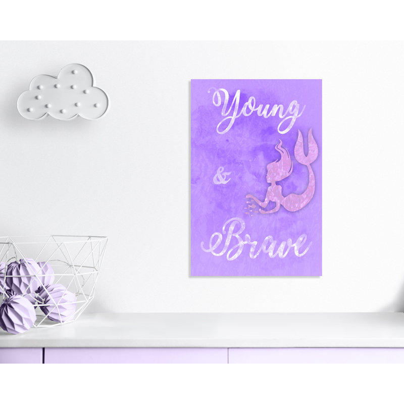 Adhésif décoratif Brave Mermaids, H 36 po x l 24 po x P 1,5 po, Canevas