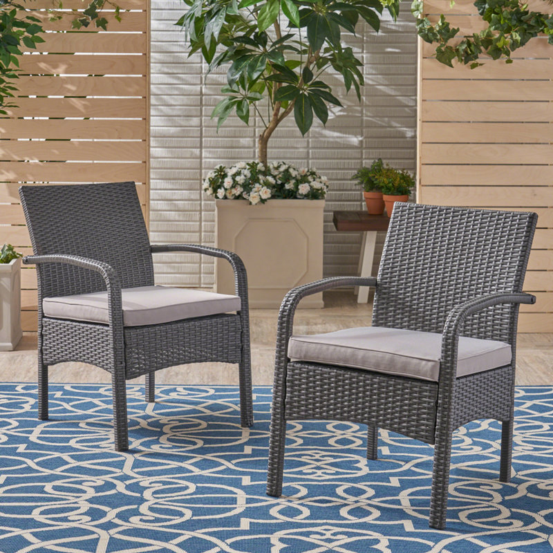 CORDOBA KD WICKER CHAIR, Gray