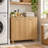 Tilt Out Laundry Hamper Cabinet with Removable Baskets and Solid Wood Legs