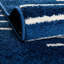 Tapis géométrique bleu marine en polypropylène tissé à la machine-2054948438