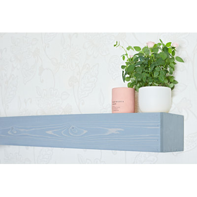Iulger Floating Shelf with Reclaimed Wood