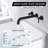 SUMERAIN High Flow Bathtub Faucet,  Extra Long Spout Double Handle Wall Mounted Tub Filler-92914149-59186270