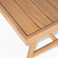 Ensemble de conversation en bois d'acacia, fauteuil club et table basse avec coussin résistant à l'eau, teck et beige