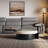 Rotatable Solid Wood Coffee Table With Microcrystalline Stone Countertop