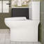 ELLAI Elongated Two-Piece Toilet with Comfortable Chair Seat Height ADA 17" and soft-closing seat, Dual Power Flush Toilet 1.1/1.6 GPF, 12' Rough In, Top Chrome Button, White