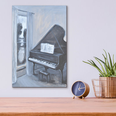  «Piano With A View» par Jadei, art mural en verre acrylique, 12 po x 16 po