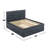 Fabric Fully Upholstered Twin Bed With Trundle-1470934438