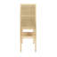 Armoire tissée en rotin et bois avec 2 portes, 1 tablette et 4 compartiments de rangement intérieurs-1424824555