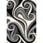 Tapis gris à motifs abstraits Wargo