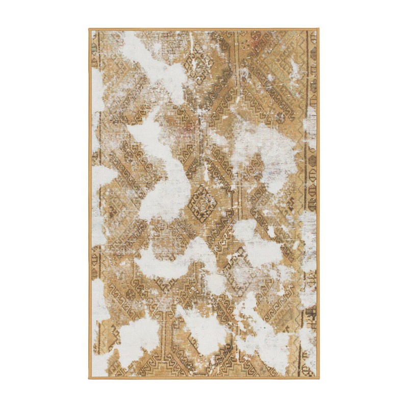 Tapis multicolore à motif abstrait Staunton, Rectangle 5 pi x 8 pi