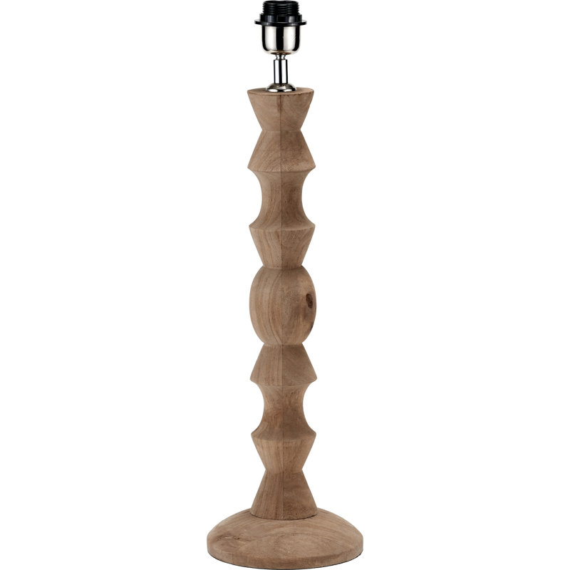 Wood Lamp Base Lamp, 59cm H x 17cm W x 17cm D