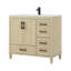 Napoli 36" Freestanding Single Bathroom Vanity With Solid Surface Composite Top-744422451
