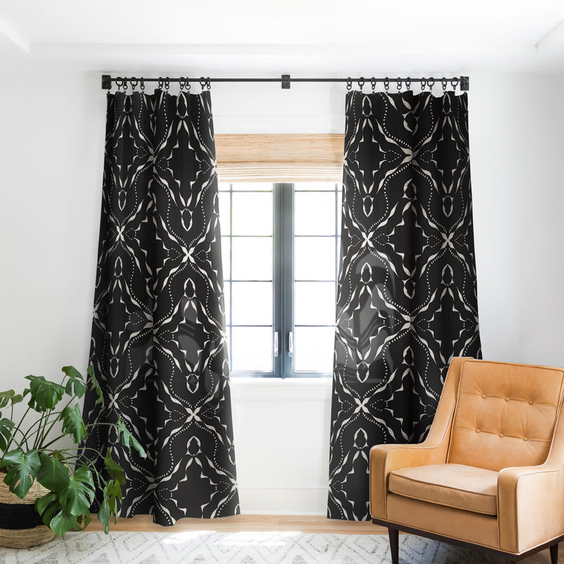 Yoriko Blackout Curtain Single Panel, 50" W x 63" L