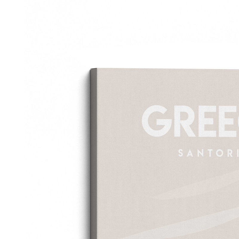 «Santorini Serenity», reproduction sur toile, Toile tendue, H 36 po x l 24 po x P 1,25 po