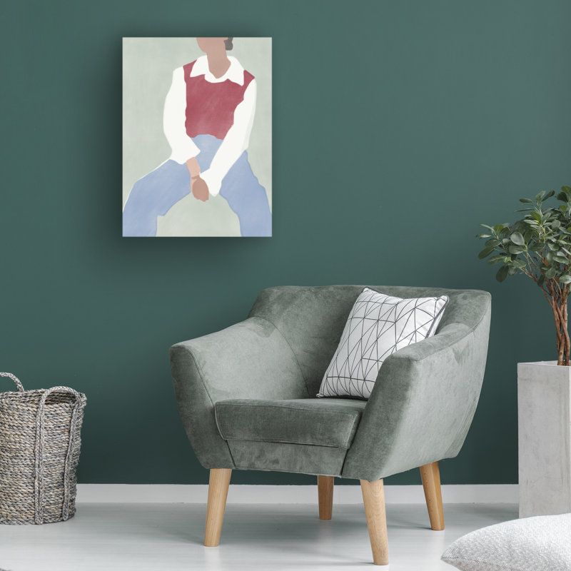 Art sur toile rouge bolognaise, petit doyen, H 14 po x l 19 po