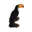 Figurine toucan on souches